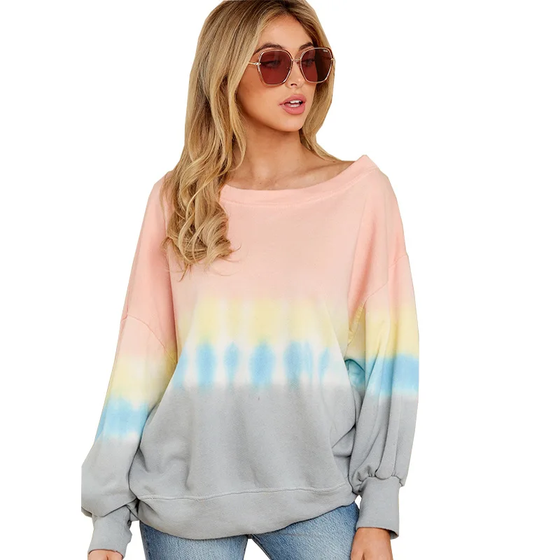 

Casual Print Long Sleeve O Neck Sweatshirt Hoodies for Women top clothes Female Autumn Full Sleeve 2020 Oversized
