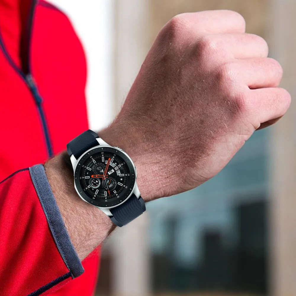 Силиконовый ремешок для часов Samsung galaxy спортивный сменный 46 мм 22 Gear S3 Frontier/Classic| |