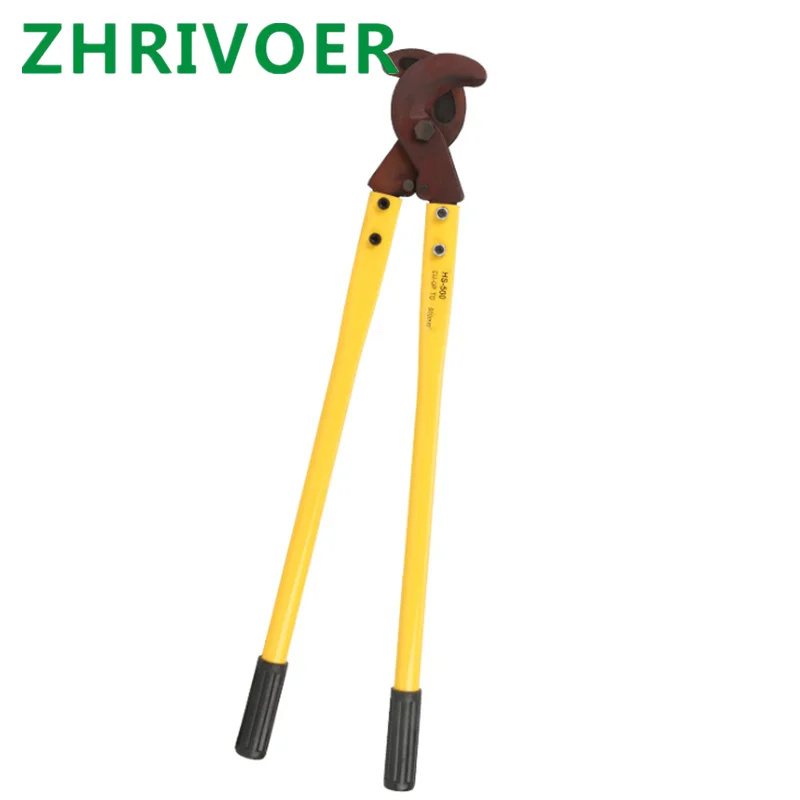 

Long arm heavy-duty copper aluminum conductor cable cutter locking clamp cable cutter