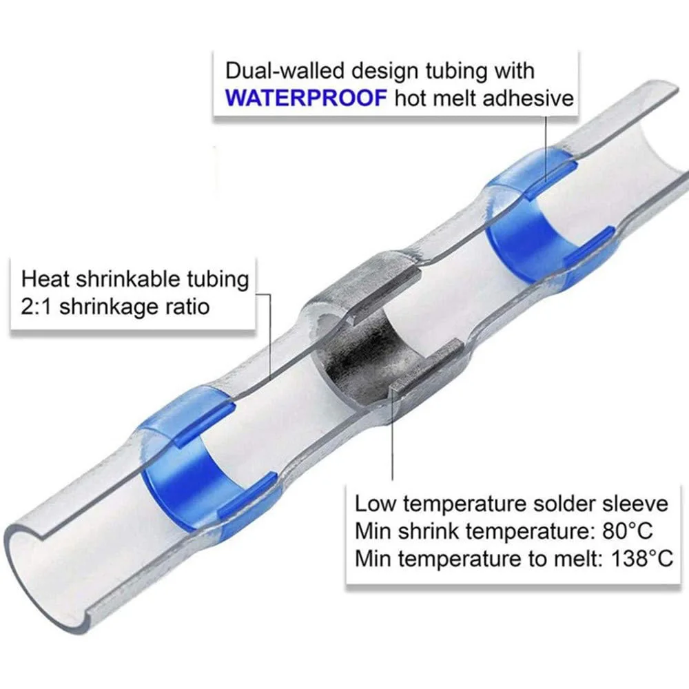 Электрические провода клемм набор термоусадочная трубка приклада 50 шт