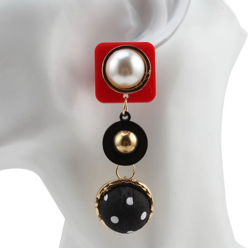 Florosy сплав металлический шарик подвеска массивные Висячие серьги для женщин с