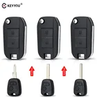 Чехол для автомобильного брелка KEYYOU, для Peugeot 106, 107, 206, 207, 306, 307, 406, 407