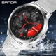 SANDA Men Rim Hub Watch Custom Design Sports Car Watch Stainless Mesh Racing Wheel Rim Hub Quartz Watch Man WaterproofRelogio Other Image