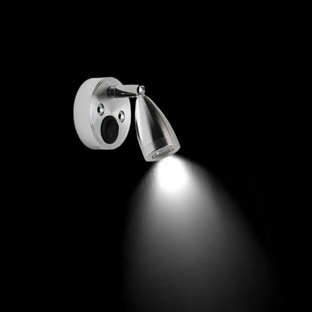 

DC12V 3W 6000K Warm White LED Spot Reading Light RV Bedside Boat Lamp Wall Camp Trailer Home Caravan Lighting Boat Interior Lamp