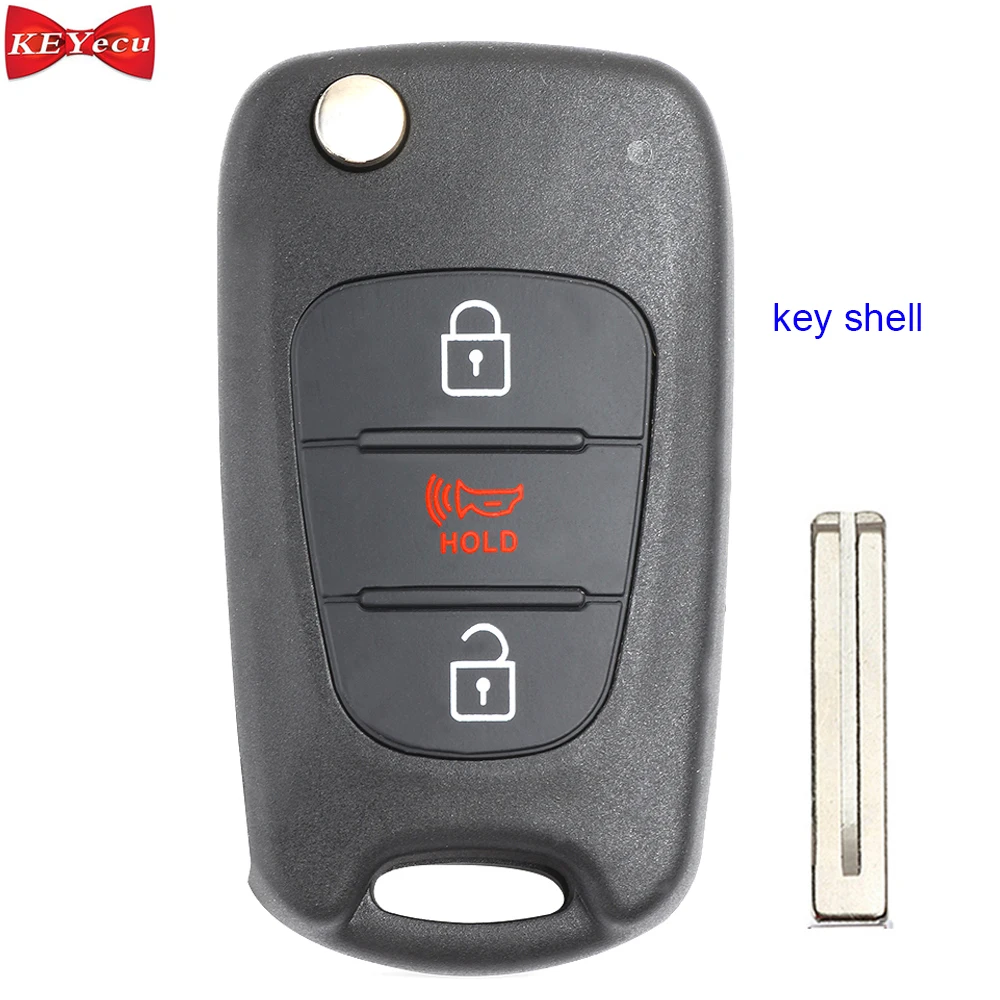 KEYECU для Kia Rio 2012-2014 Soul 2010-2013 корпус автомобильного ключа с дистанционным
