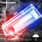 Мощный светодиодный головной фонарь Pocketman с COB матрицей, водонепроницаемый головсветильник фонарь с белымкраснымсиним светом, зарядка через USB, 500 люмен