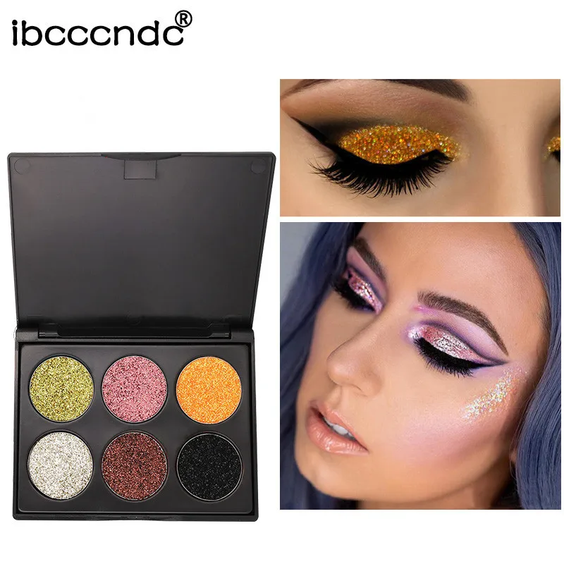 Ibcccndc6 Цвет Тени для век Золотой синий высокий свет жемчужный блеск Европа и