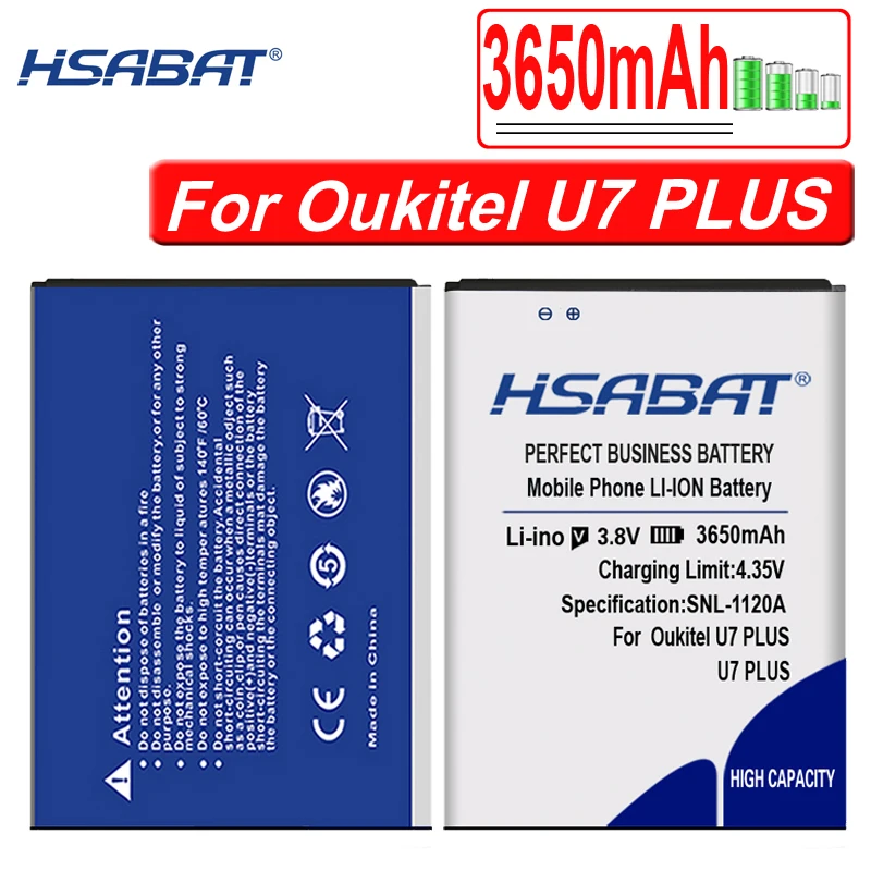 Аккумулятор HSABAT 4050 мАч для Oukitel U22 Bateria для Oukitel C3/C5 C5 Pro/C11 C11 Pro/U7 Plus/U7 Pro/C8