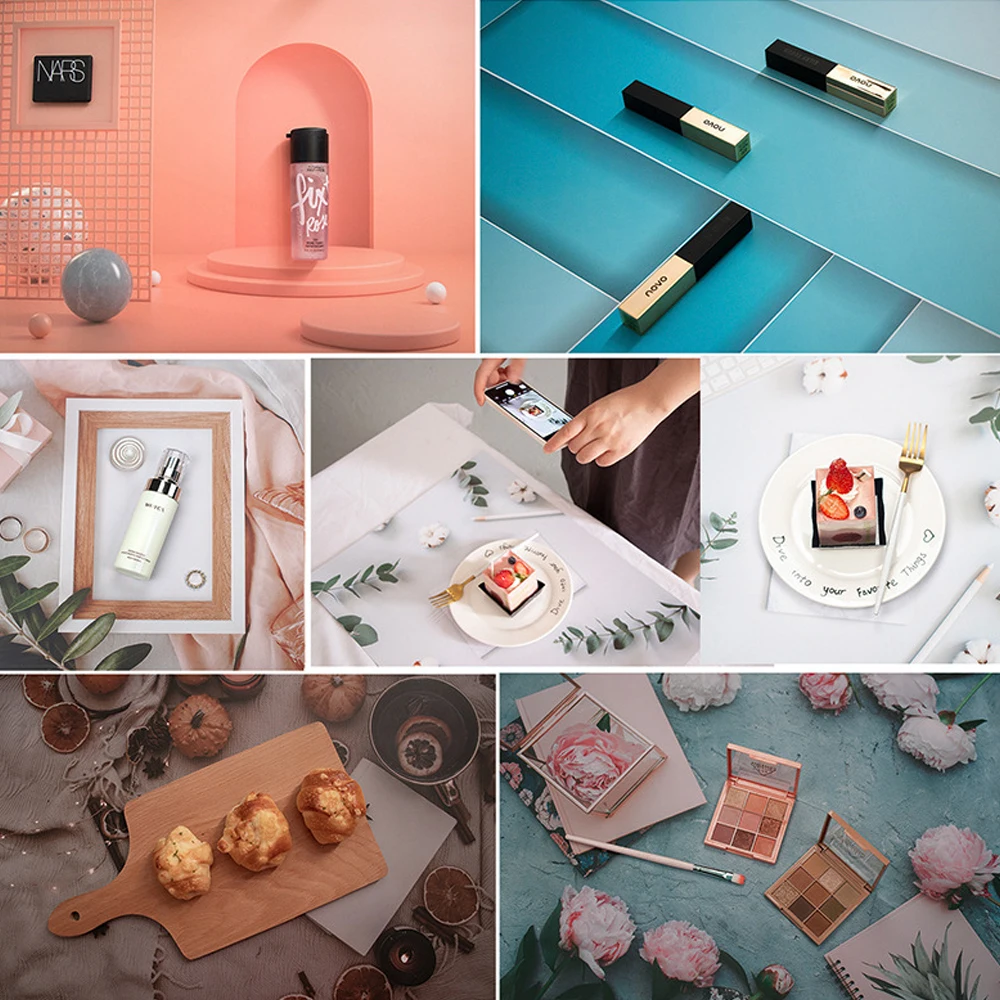 Двусторонний цементный фон для фотосъемки 57x42 см | Электроника