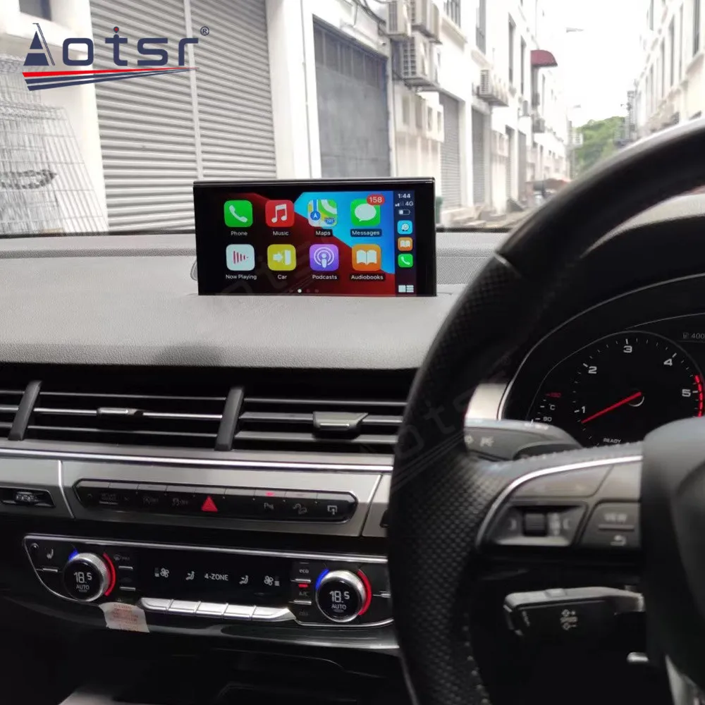 Автомобильный радиоплеер Android для Audi Q7 2015-2020, автомобильный GPS-навигатор, автомобильный стерео Мультимедийный головной убор, видео, Carplay, масштабируемый экран