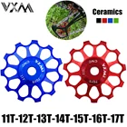 VXM MTB шоссейный велосипед керамический шкив алюминиевый задний переключатель 11T12T 13T 14T 15T 16T 17T направляющее Велосипедное керамическое s-образное подшипниковое колесо