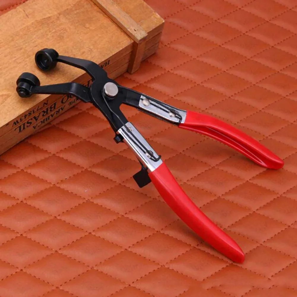 

Flexible Wire Long Reach Hose Clamp Pliers Automotive Hose Clamp 45 Degree Bent Handle Water Pipe Tube Bundle Clip