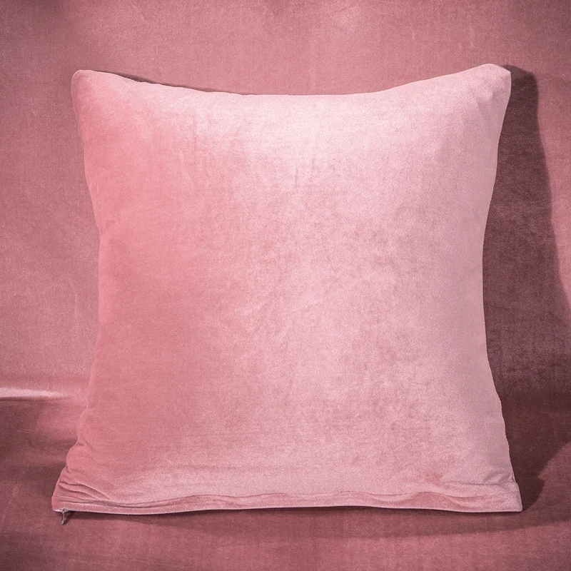Цветные Бархатные чехлы для подушек однотонные Простые Декоративные наволочки