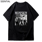 Футболка Maneskin мужская с круглым вырезом, модная повседневная рубашка Дамиано Дэвида, Милый хлопковый топ в стиле Харадзюку, на лето
