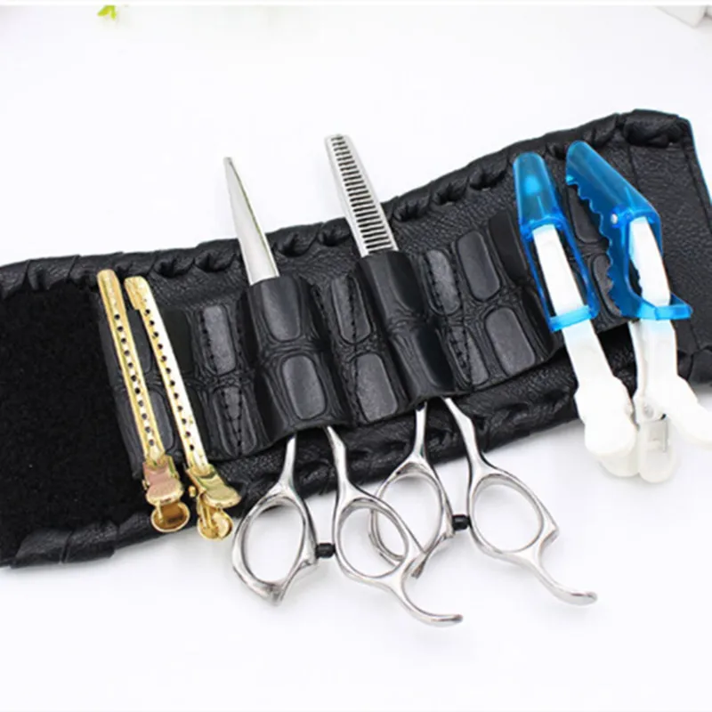 

Wristband Salon Barber Scissors Bag Hairdressing Holster Pouch Holder Case Storage Wrist Bracelet Storage Bags Black