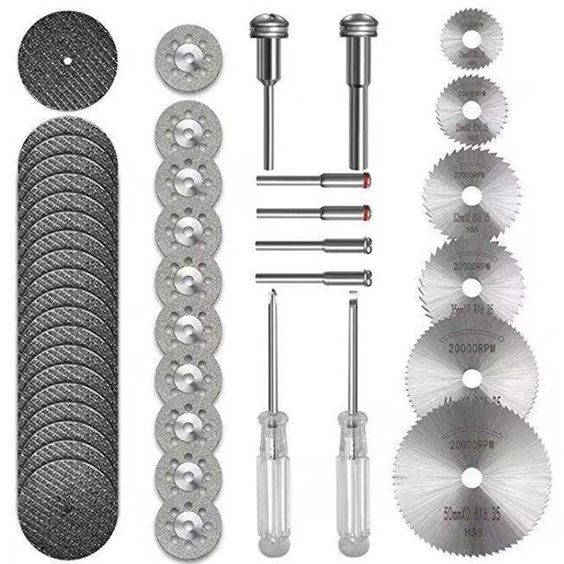 

Набор лезвий для алмазной пилы, мини-диск для циркулярной пилы из быстрорежущей стали для вращающихся инструментов, полимерные отрезные ди...