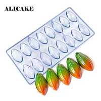 16 holes nut 3d polycarbonate chocolate moulds cake form chocolate bar molds plastic bakery tools