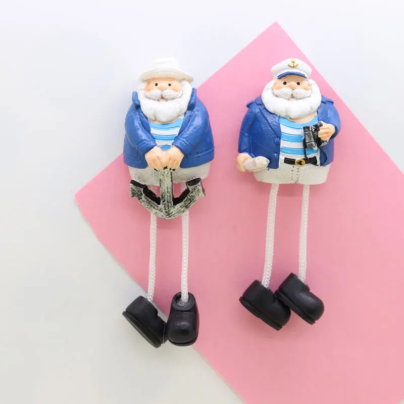 Магнит на холодильник морячок сувенир морская тема синее кухонное украшение