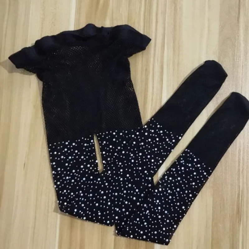 Детские сетчатые колготки для девочек чулки модные малышей праздничные