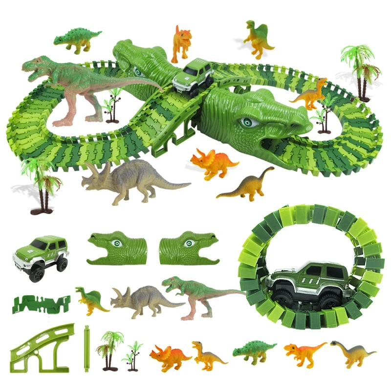 

2021 New Kids Interactive Puzzle Toy Dinosaur Race Bright Color Brain Training Portable Educational Toys