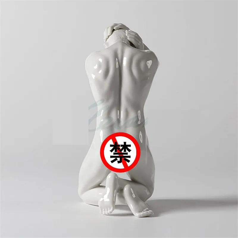 Креативная керамика Художественная Скульптура обнаженного человека фигурка