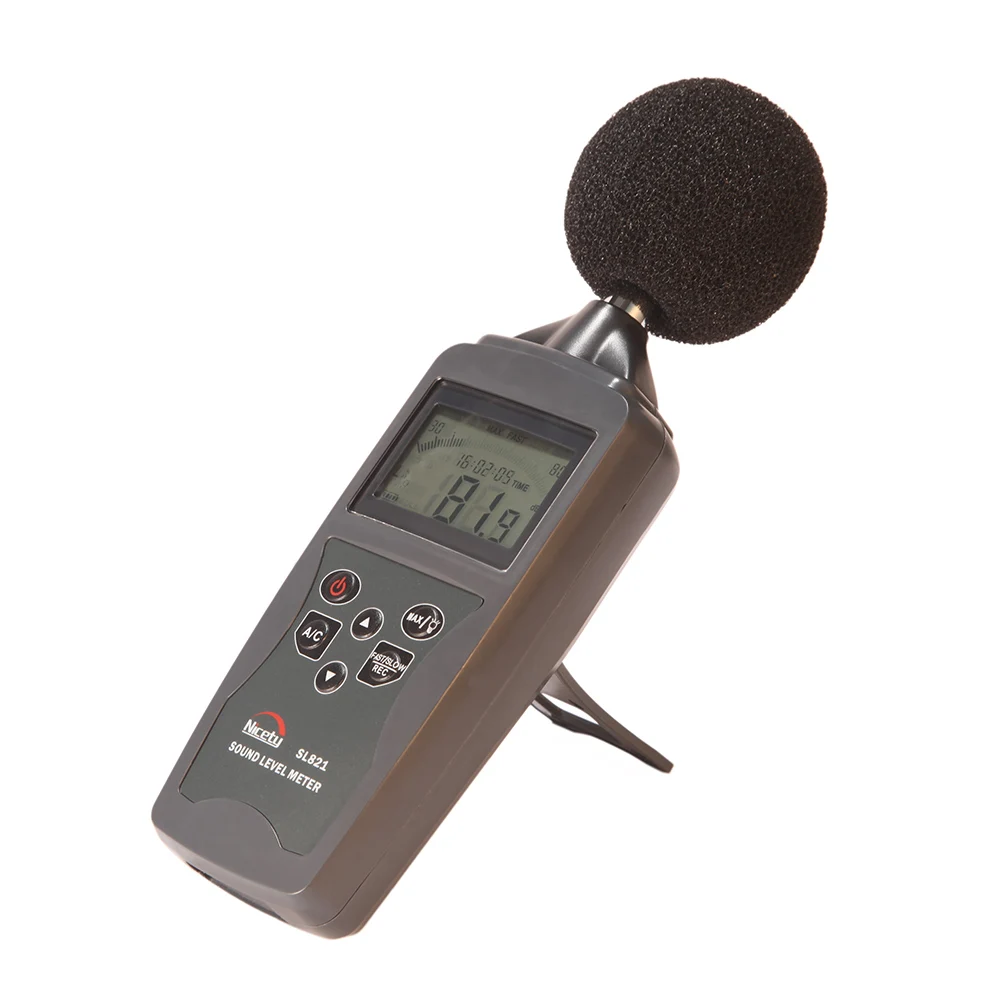 SL821-G 30-130 дБ A/C портативный цифровой звуковой шум аудио измеритель уровня IEC651 измерение децибел pcl давление Регистратор Тестер монитор