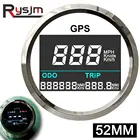 GPS-измеритель скорости, 52 мм, водонепроницаемый, цифровой измеритель скорости, одометр, мотовездеход, UTV, мотоцикл, лодка, 12 В24 В, С GPS-датчиком антенны