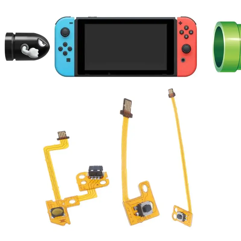 ZR/ZL/L Кнопка Лента брелок гибкий кабель Замена для Nintendo Switch Joy Con|Запасные части| |