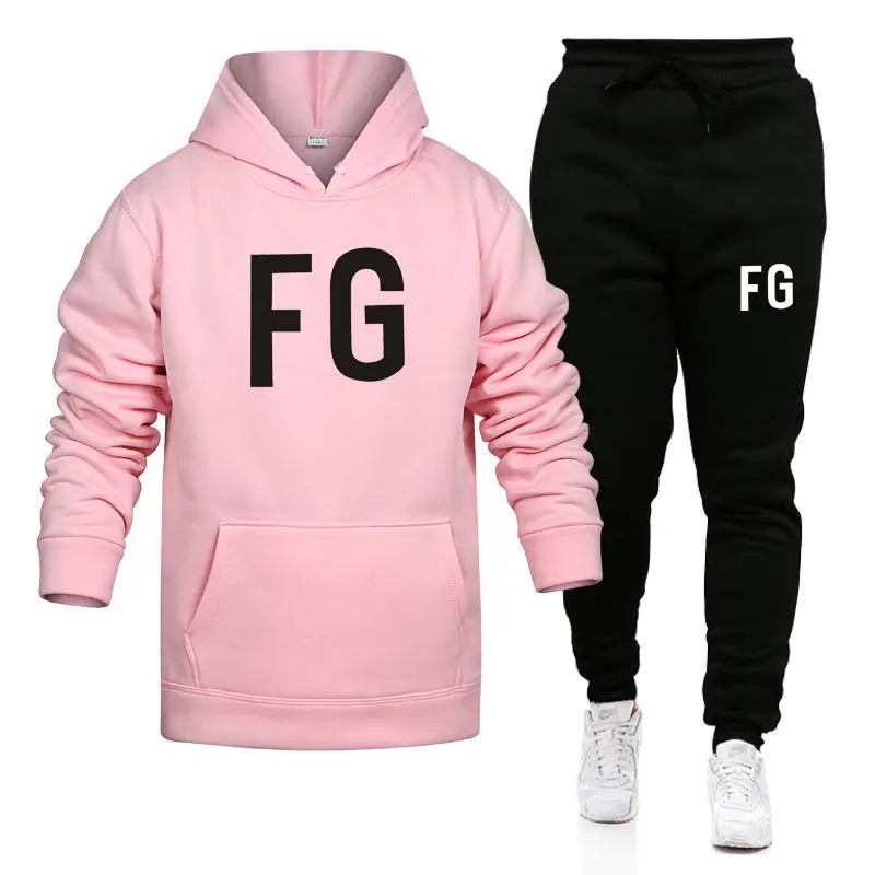 

Winter 2020 Tracksuit Two-Piece Printed Hoodie + Pants Tracksuit Men's Tracksuit Fashion Casual Sport Hoodie