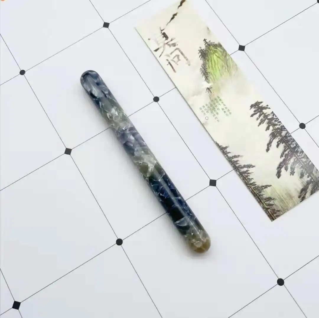 Resin Fountain Pen Beautiful Ink Pen EF/F/EF Bent NIb Converter Filler Stationery Office school supplies writing gift