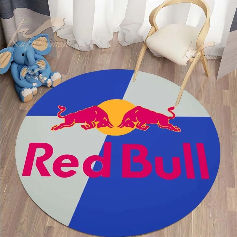 Круглые коврики для стула большие гостиной коврик Red-bull мягкий напольный спальни