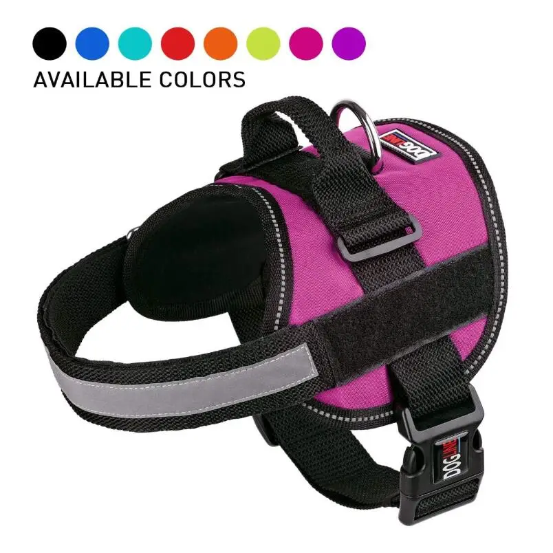 Светоотражающий дышащий Регулируемый жилет Bolux для собак с ручкой прогулок на