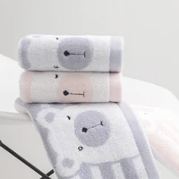 100 cotton cartoon bear children kids home bathroom small soft hand face towel 25x50cm