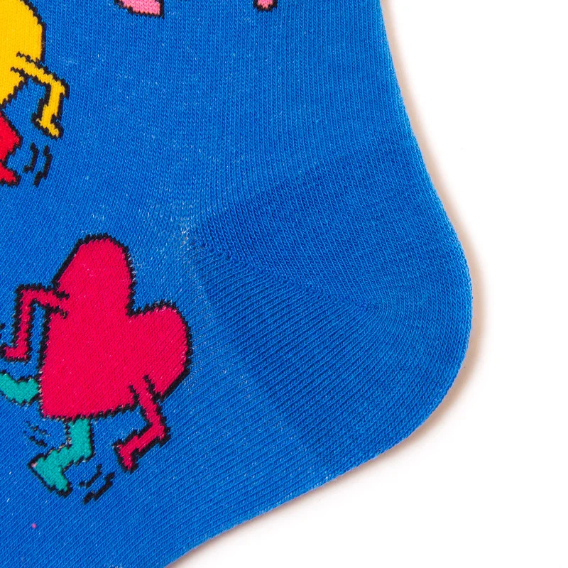 Новинка веселые забавные мужские цветные носки с графикой чёсаный хлопок