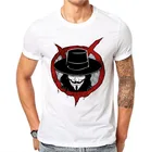 2020 V for Vendetta, летняя мужская футболка фильм в стиле хип-хоп с круглым вырезом рубашка с короткими рукавами на каждый день, модные мужские футболки, крутая мода,