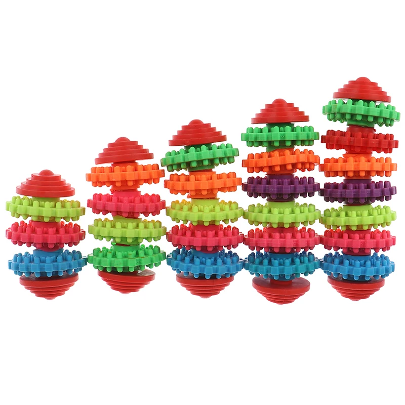 Красочная резиновая игрушка собака щенок для зубов прорезывание здоровые зубы