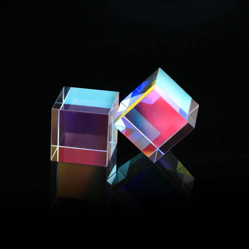 Оптический Цвет стекло кубическая Призма: 6 стронние Кубики светильник X Cube