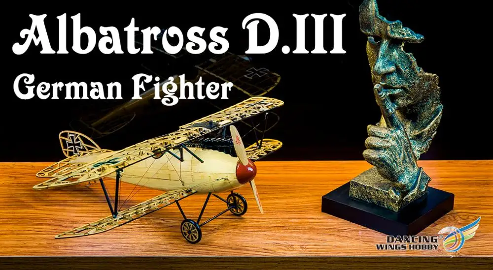 Строительные игрушки DIY деревянные рождественские модель rcстатический Albatros D.III