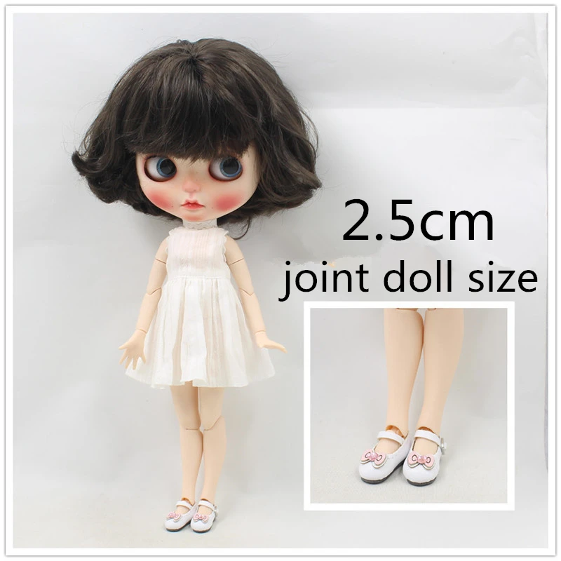 Blyth кукла ледяной шарнир тела обувь кошка лук 2,5 см игрушка обувь