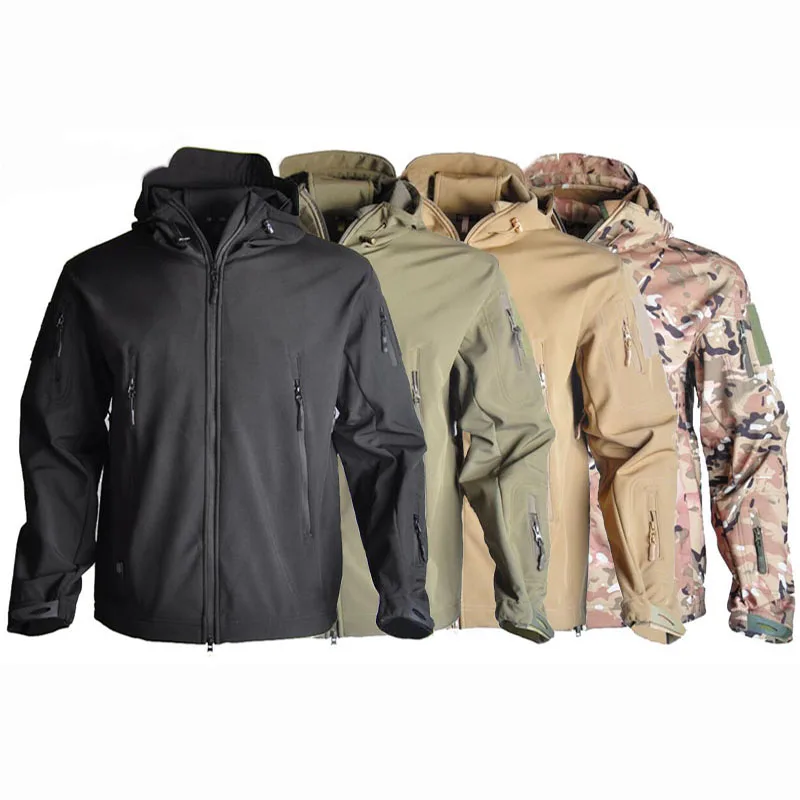 Тактическая куртка Softshell Sharkskin TAD камуфляжная охотничья одежда водонепроницаемая