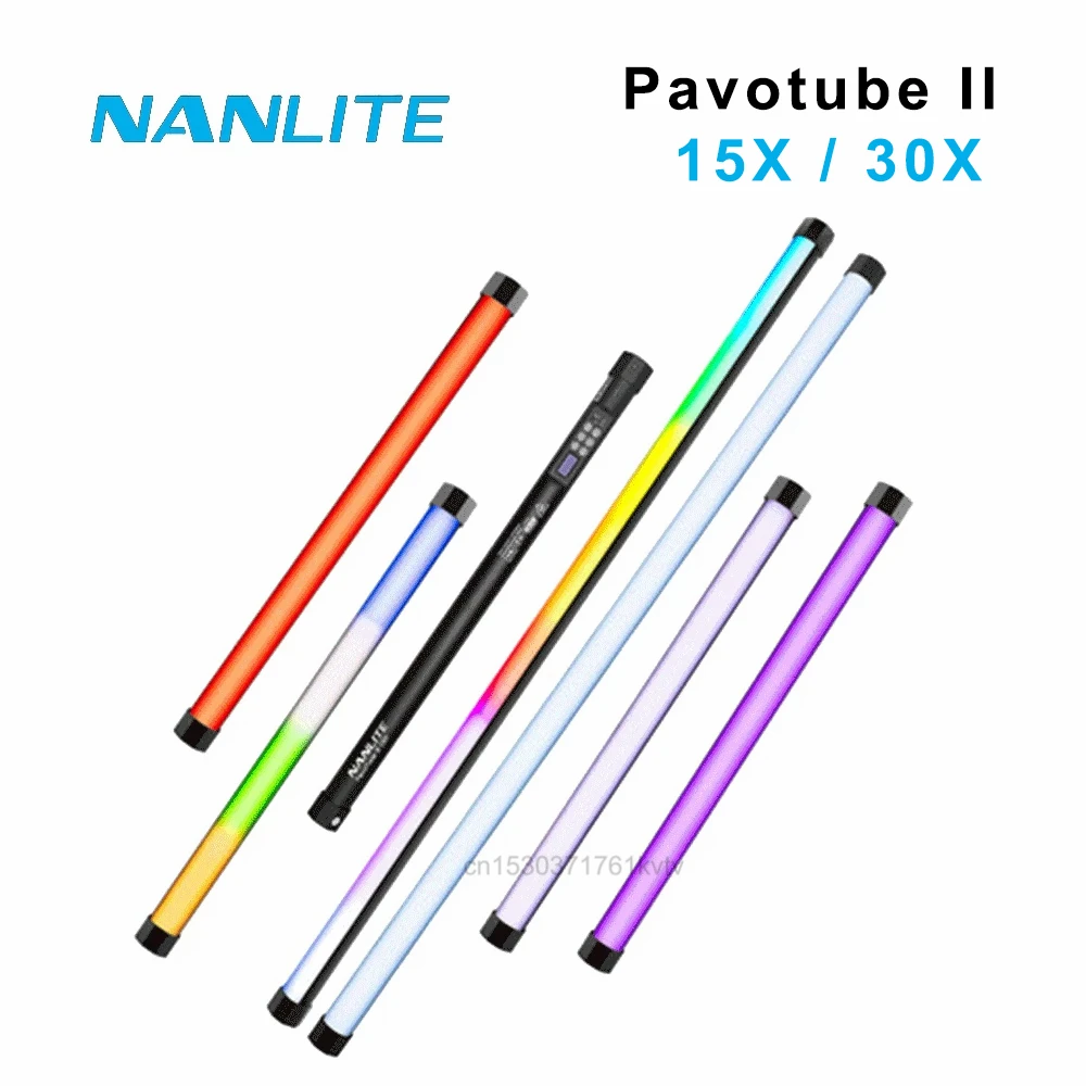 Nanlite Nanguang Pavotube II X 15X 30X RGB светодиодный светильник для фотосъемки 2700K-12000K RGBWW с