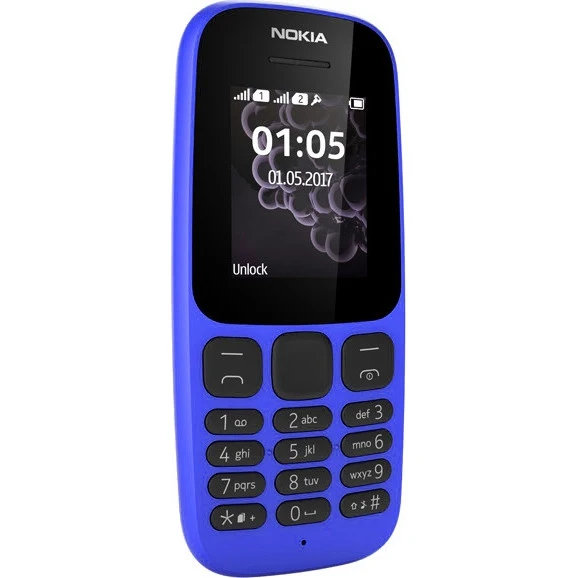 Сотовый телефон Nokia 105 TA-1203 w/o charger Blue 16KIGL01A19 | Мобильные телефоны и аксессуары