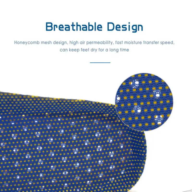Стельки из пены с эффектом памяти дезодорирующие впитывающие пот сетчатые