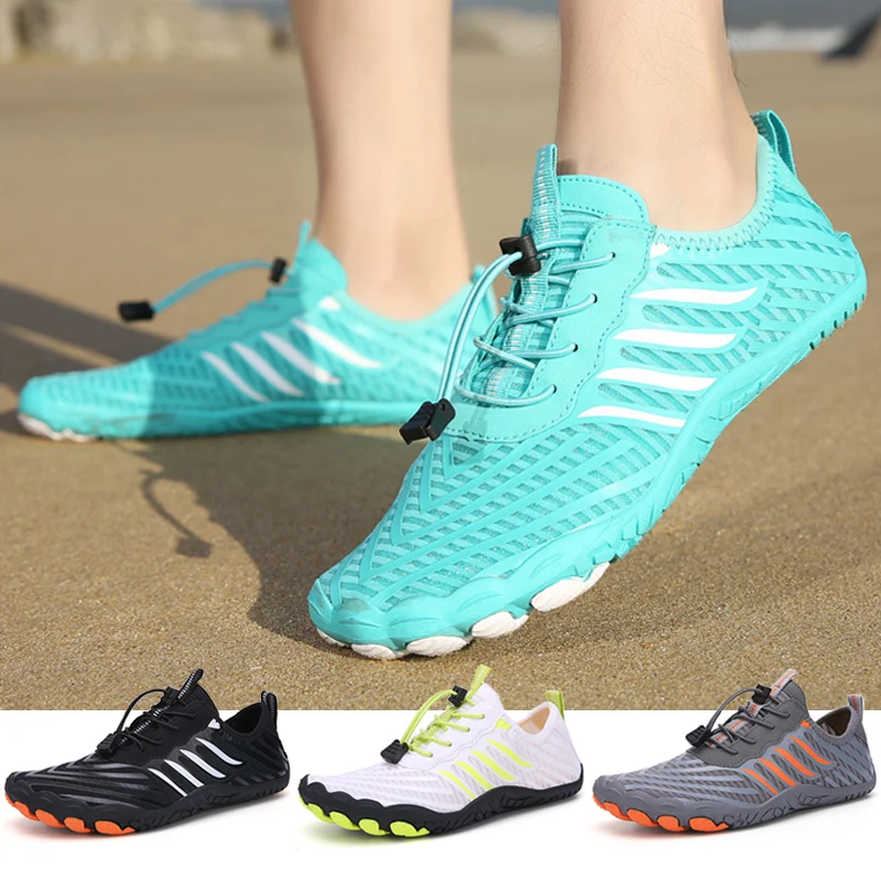 New aqua shoes, couple style outdoor sports water shoes, beach snorkeling surfing swimming shoes, quick-drying light men's shoes
