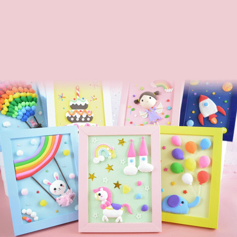 Детские развивающие игрушки ручной работы суперсветильник глина набор 3D