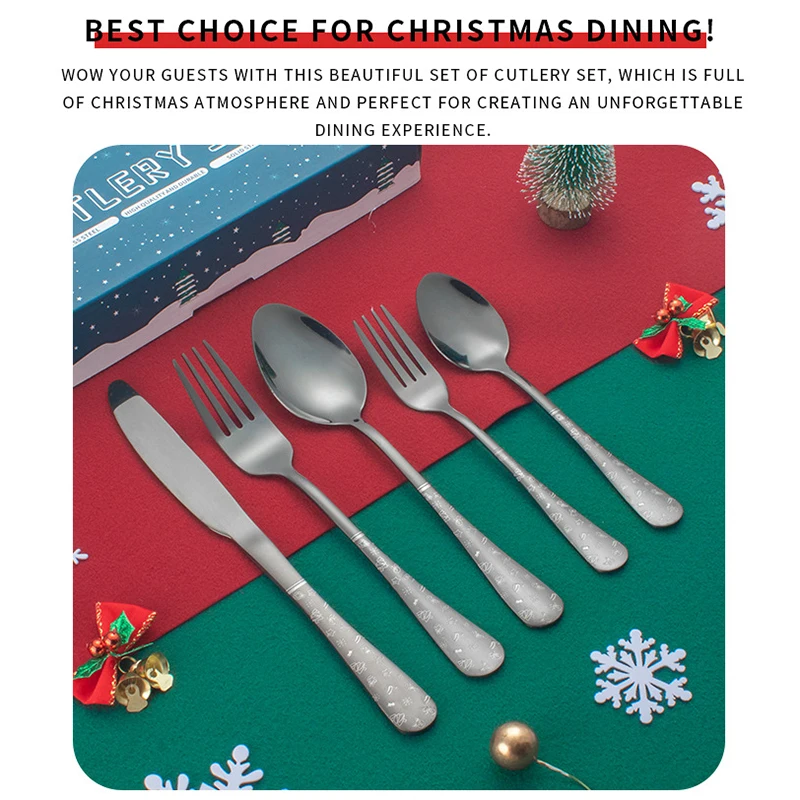 

Pink Gold Cutlery Set Stainless Steel Dinnerware Set 20Pcs Knives Forks Coffee Spoons Flatware Set Kitchen Dinner Tableware Set