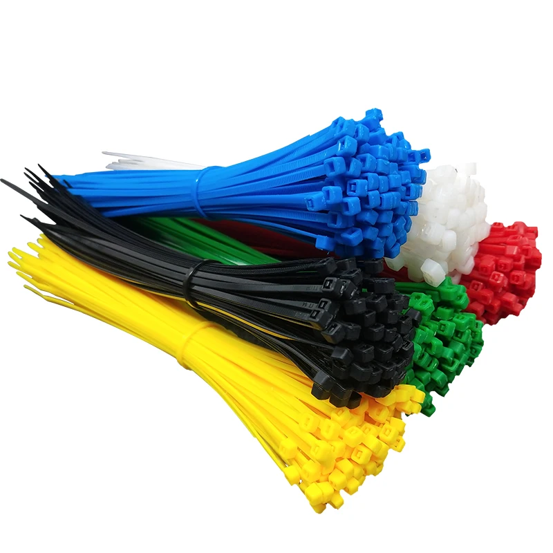 Самоблокирующийся пластиковый нейлоновый хомут для кабеля 3*150 мм 100 шт. крепежная