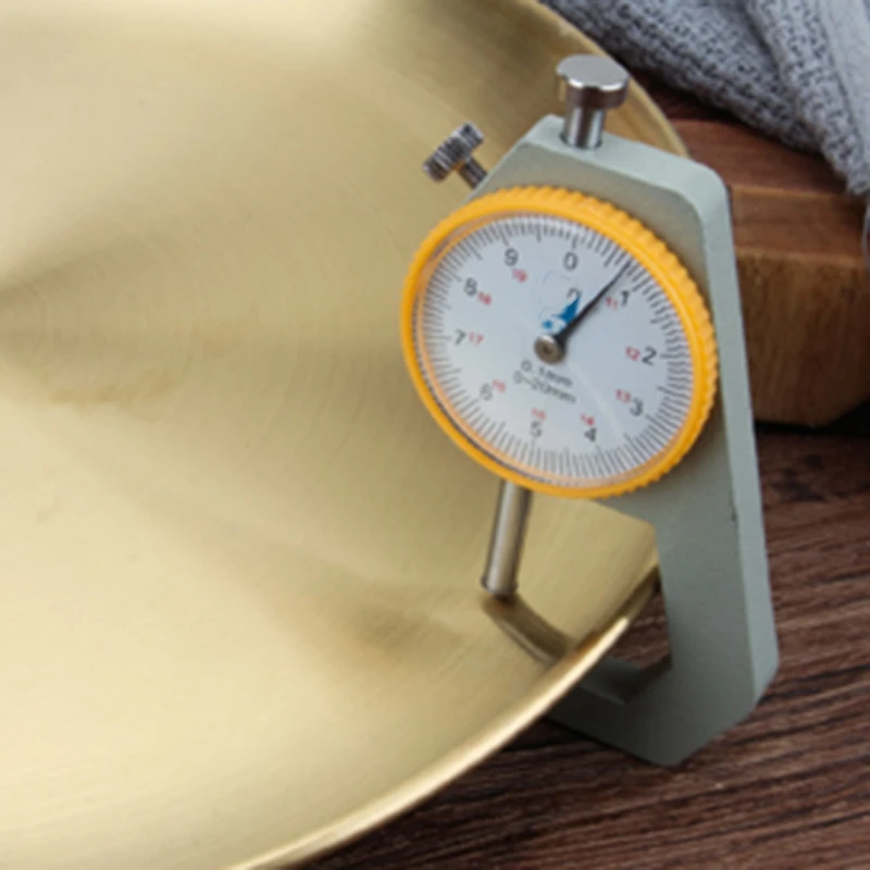 Утолщенный диск из нержавеющей стали золотой поднос для кафе фруктов торта