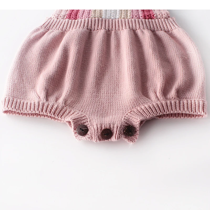 Одежда для маленьких девочек вязаная детская одежда комбинезон новорожденных и