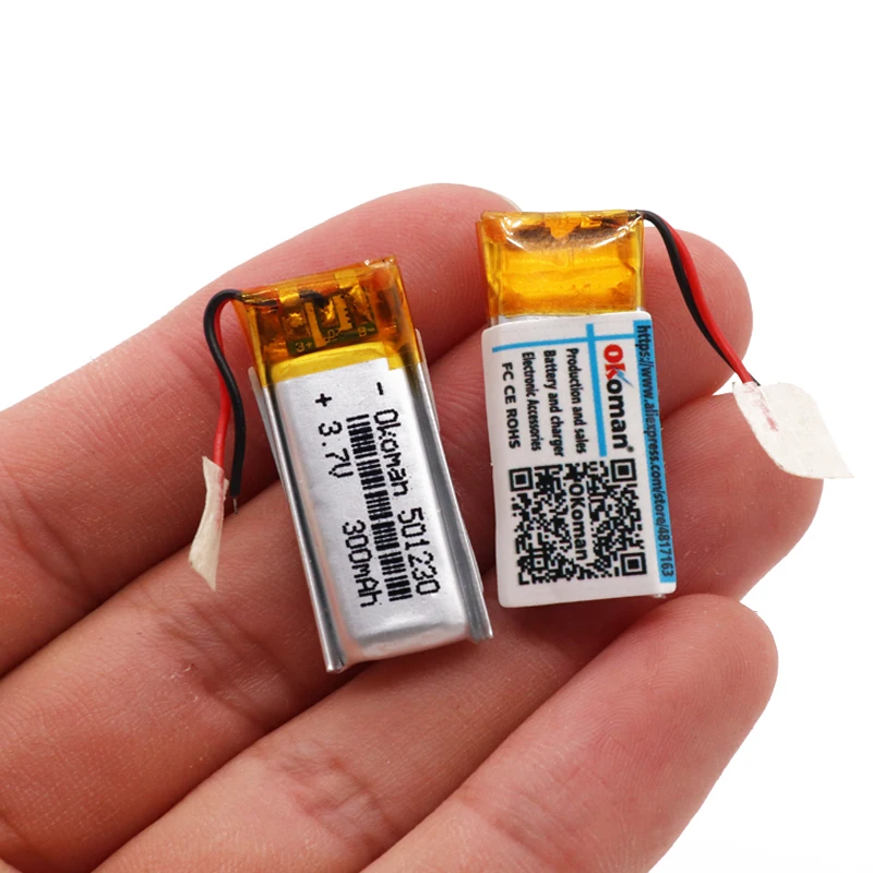 3,7 V 300mAh 501230 полимерный перезаряжаемый литий-полимерный аккумулятор для мобильных bluetooth-динамик для наушников MP3MP4